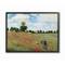 Stupell Industries The Poppy Field by Monet Classic Painting in Black Frame